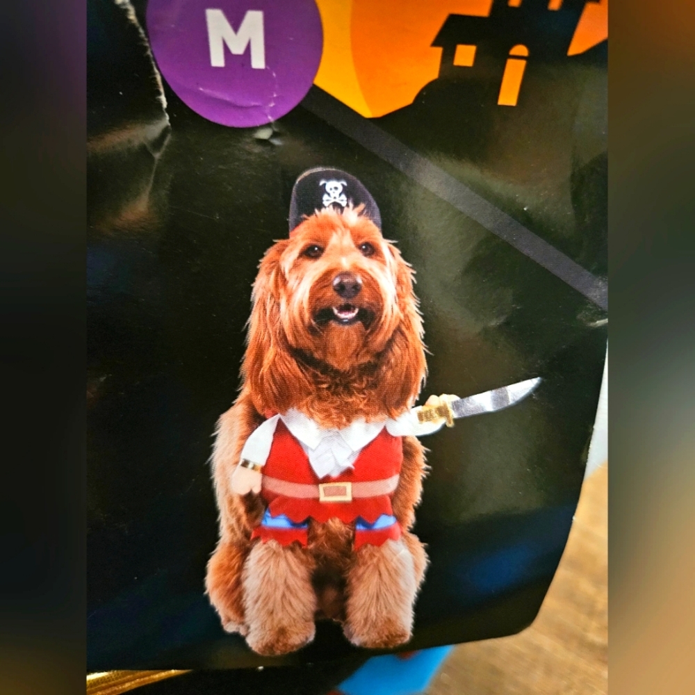 NEW Pirate Halloween Costume For Dogs/Cats Size Medium